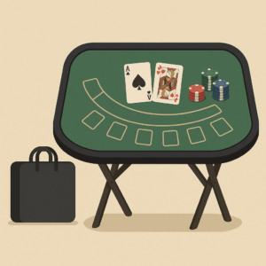Knock Down Portable Blackjack Table
